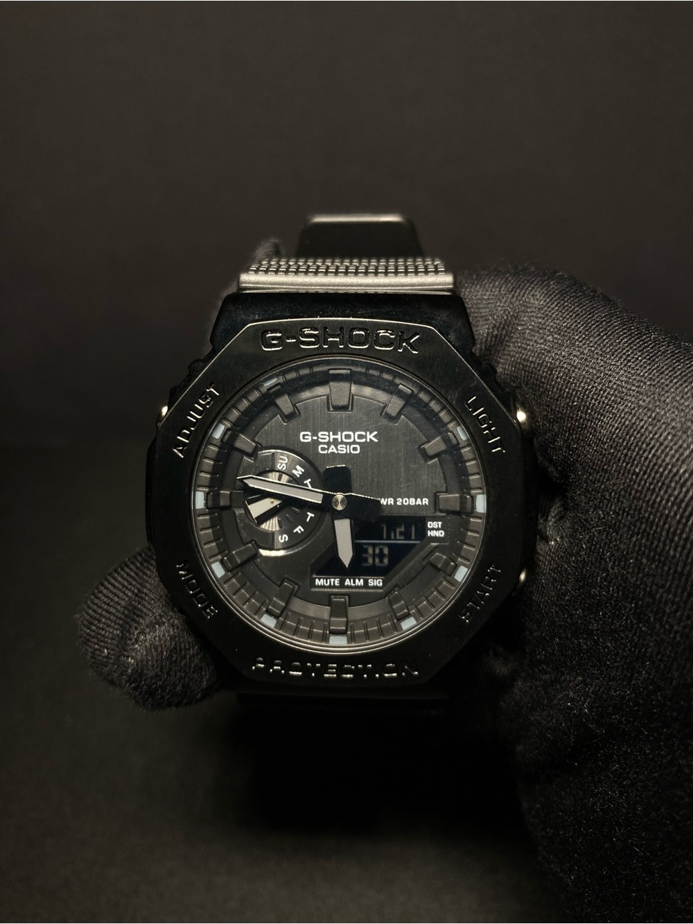 Custom G Shock Black out Gm 2100 Model